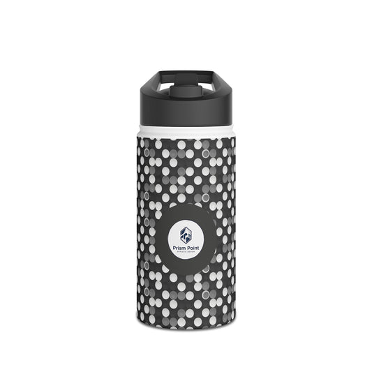 Prism Point Athletic Collection Black Hexagon Woven Pattern Stainless Steel Water Bottle - Creations by Chris and Carlos