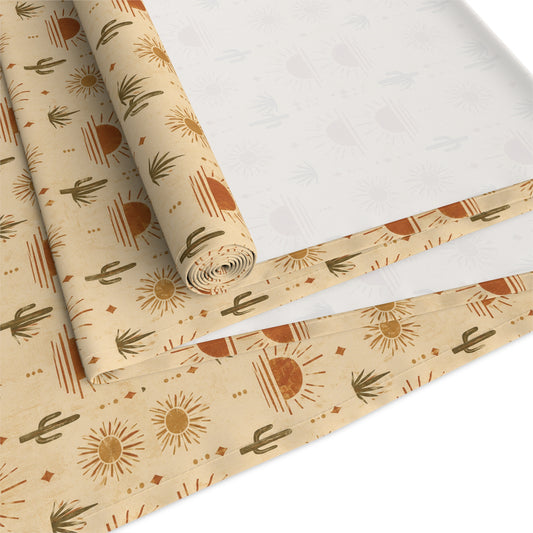 Autumn Harvest Table Runner - Fall Leaves & Pumpkins Cotton-Poly Dining Decor - Creations by Chris and Carlos