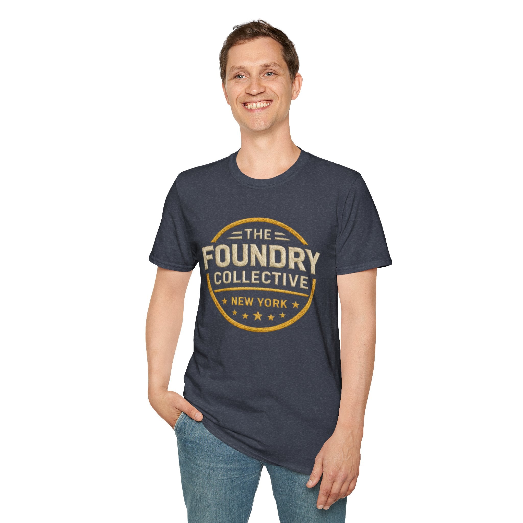 The Foundry Collective New York T-Shirt — Vintage Badge Logo Tee - Creations by Chris and Carlos