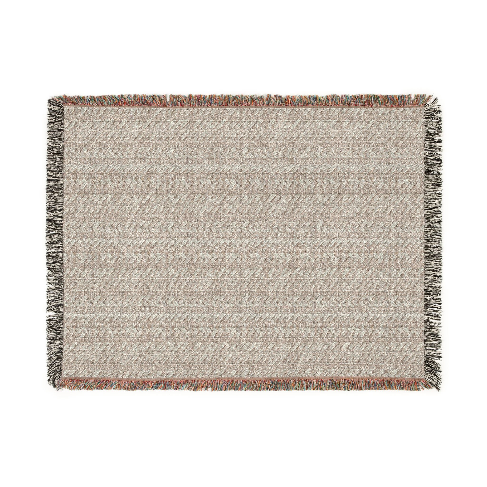 Plumstead Manor Textured Woven Throw Blanket — Reversible Striped Fringe Accent - Creations by Chris and Carlos