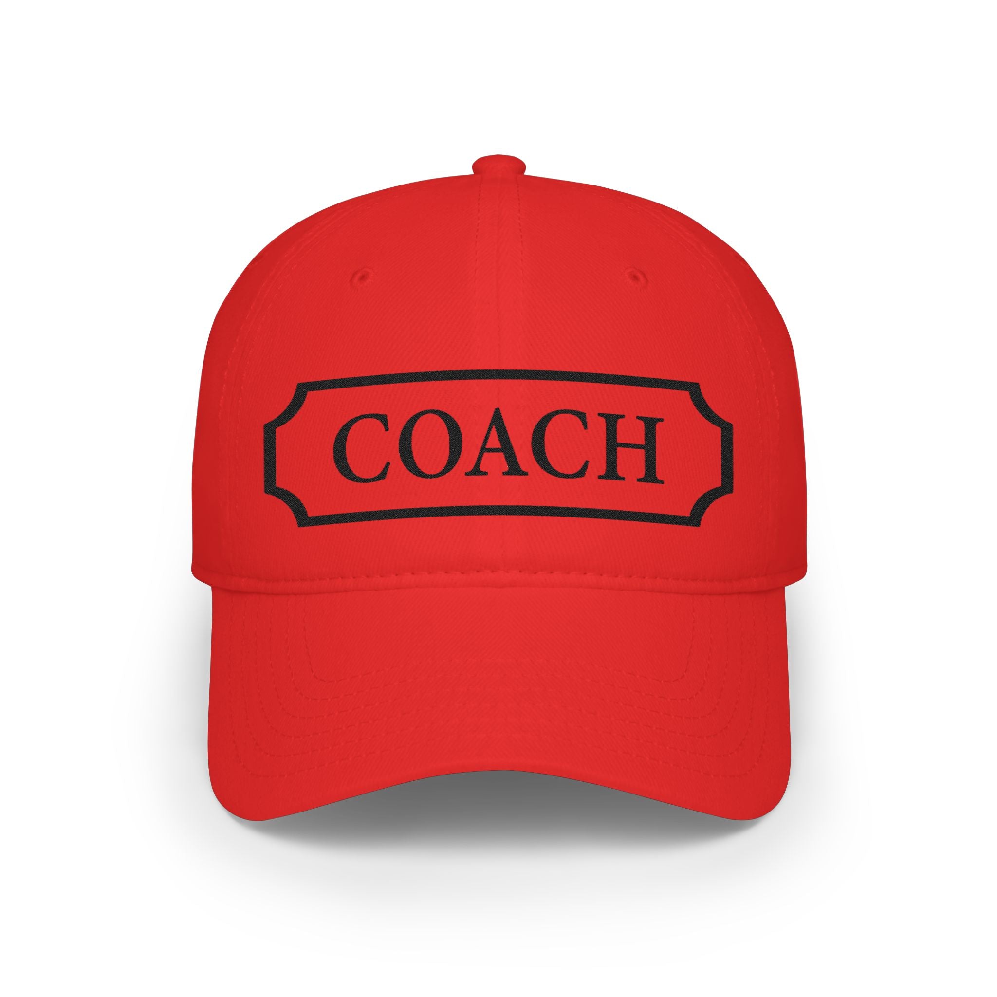 Coach Baseball Cap — Embroidered Low Profile Coach Hat for Sports Coaches & Team Gifts - Creations by Chris and Carlos