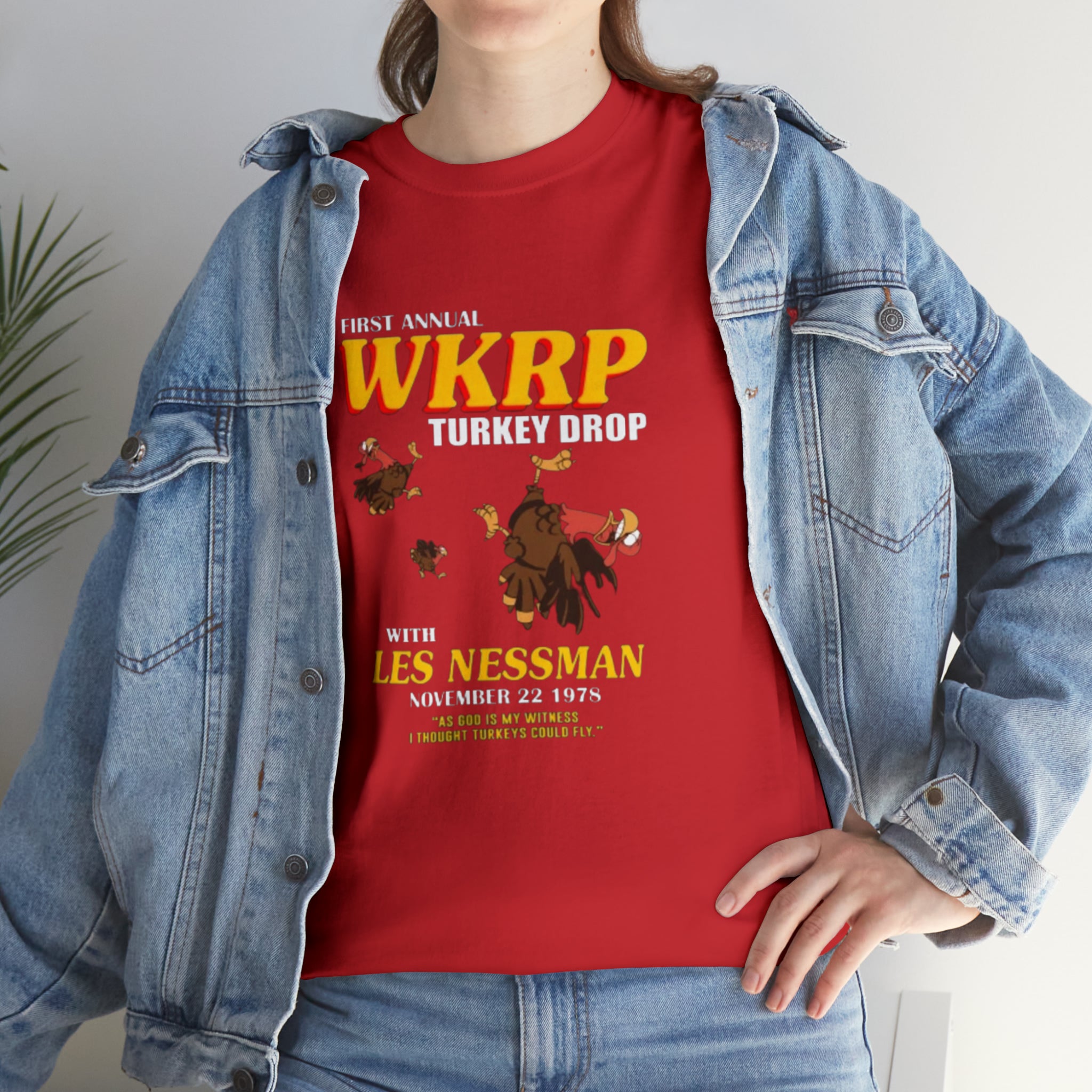 WKRP 70's TV Show- Unisex Heavy Cotton T-Shirt - Creations by Chris and Carlos