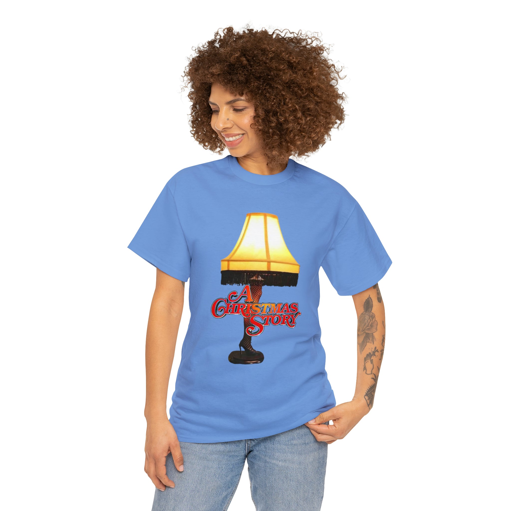 A Christmas Story- Leg Lamp Unisex Heavy Cotton T-Shirt - Creations by Chris and Carlos