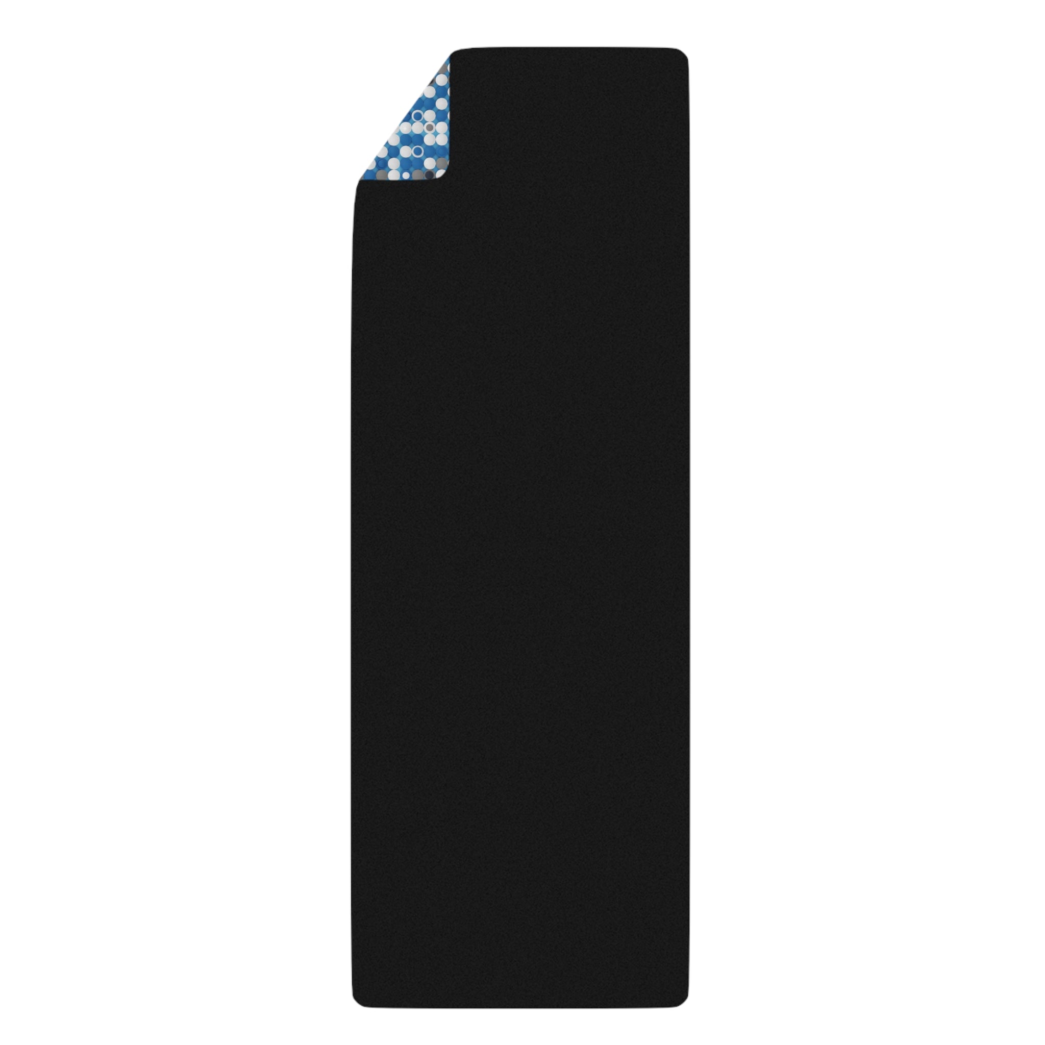 Prism Point Athletic Collection- Blue Mosaic Rubber Yoga Mat Non‑Slip Patterned Exercise Mat - Creations by Chris and Carlos