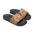 Stateroom 401 Roper's Romp Collection- Men's Patterned Slide Sandals Retro Heart & Coffee Design