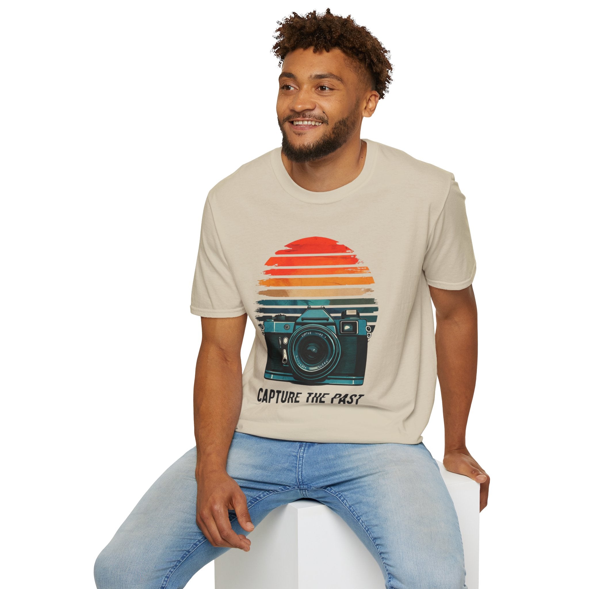 Capture The Past Camera T-Shirt — Vintage Retro Photography Tee - Creations by Chris and Carlos