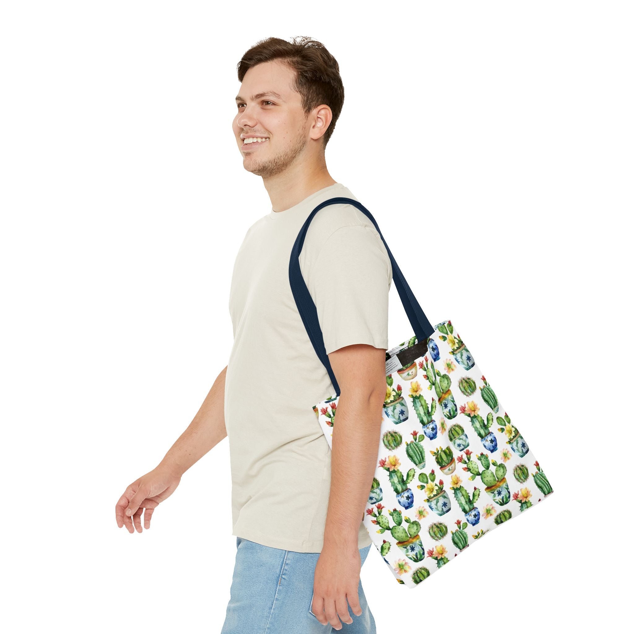 Sol y Alegría (Sun and Joy) Collection- Cactus Succulent Pattern Microfiber Blanket Soft Velveteen Throw for Home & Garden Lovers Cactus Watercolor Tote Bag – Floral Potted Succulent Pattern All-Over Print - Creations by Chris and Carlos