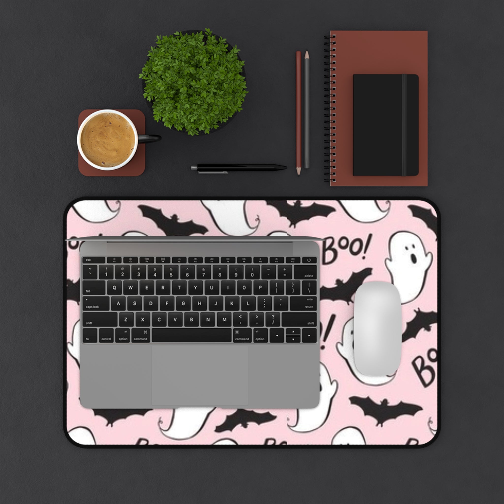 Pink Ghosts- Desk Mat - Creations by Chris and Carlos