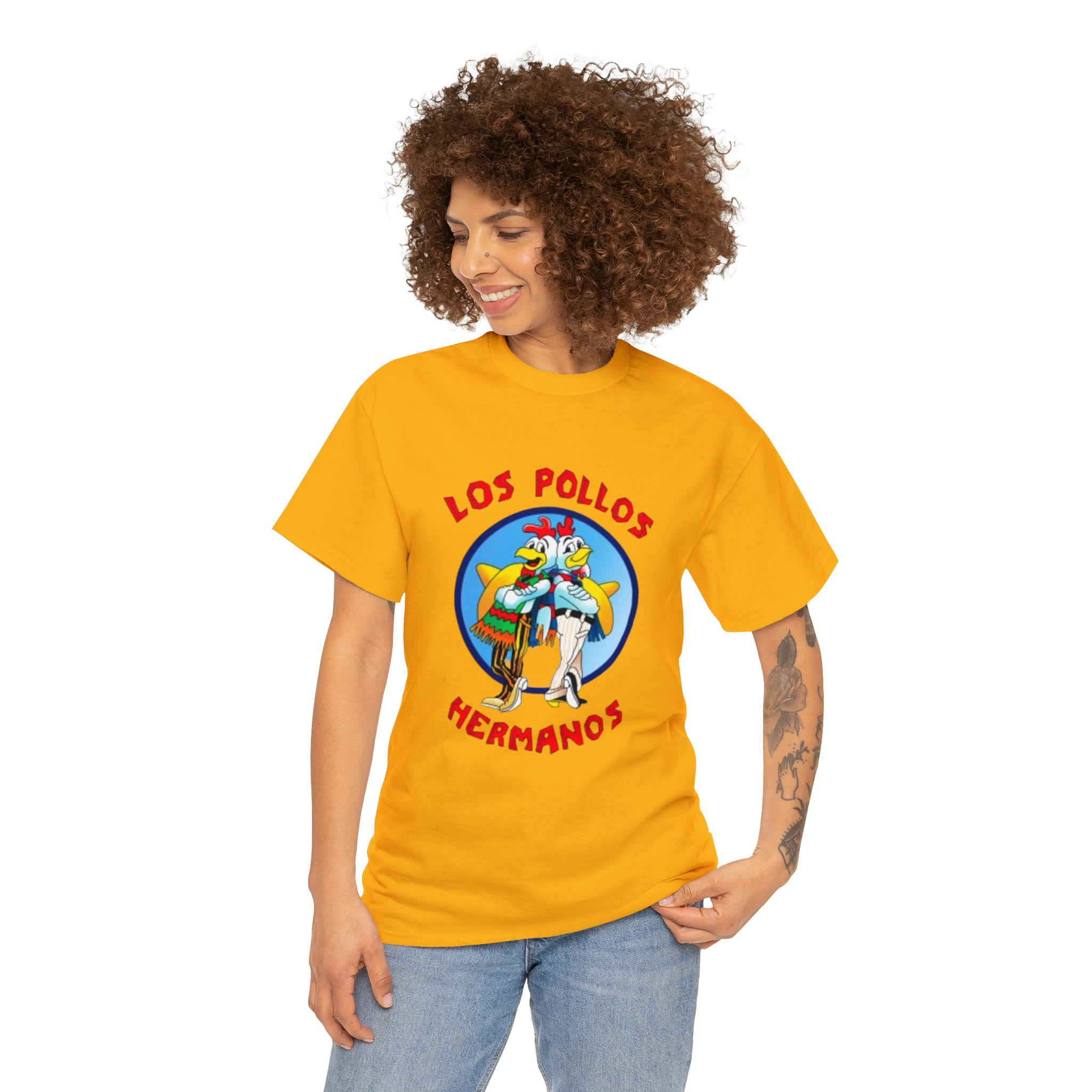 Pollos- Unisex Heavy Cotton T-Shirt - Creations by Chris and Carlos