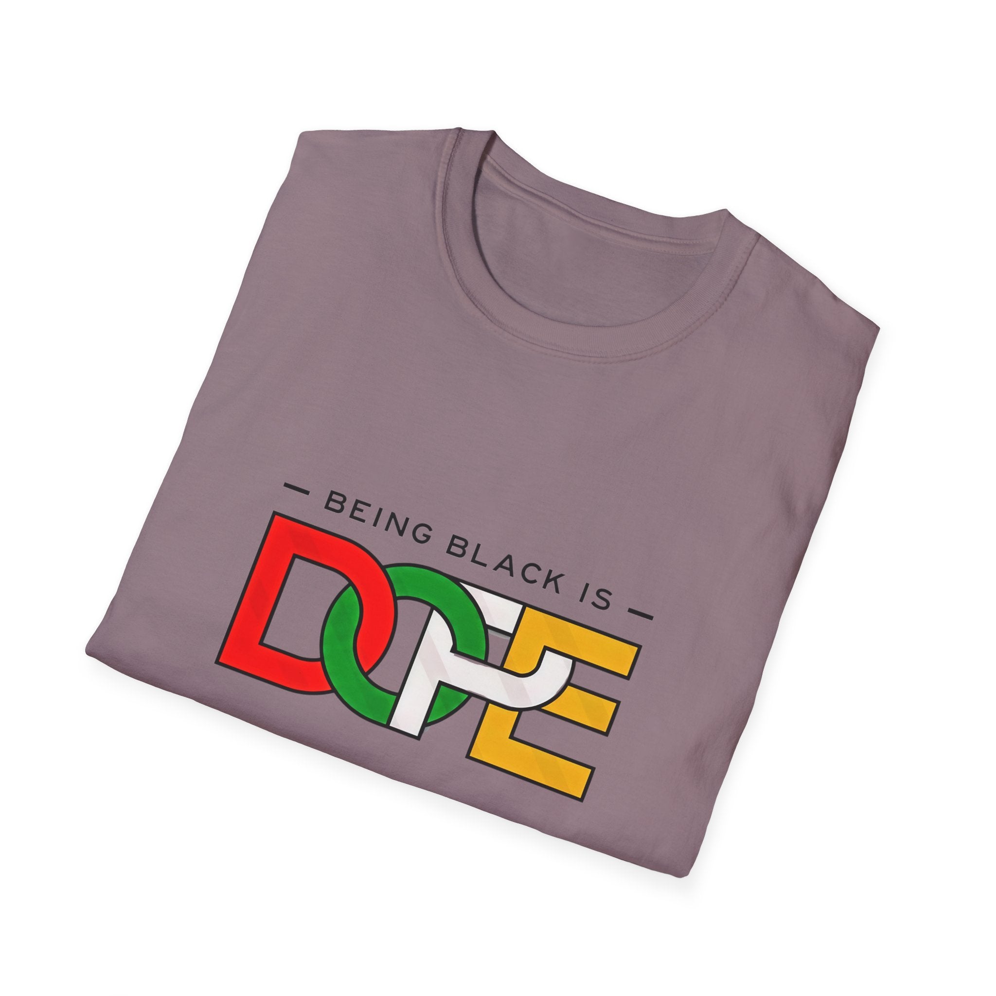 "Being Black is Dope" Graphic T-Shirt – Pan-African Colors Tee - Creations by Chris and Carlos