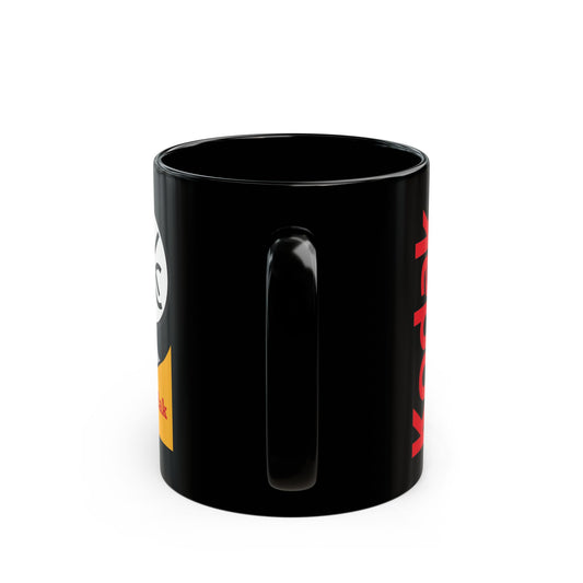 Kodak Logo Black Coffee Mug — Retro Film Photography Gift (11oz/15oz) - Creations by Chris and Carlos
