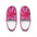 Pinky Palmtree Puff Pink Floral Sun Women's Indoor Slippers — Cozy House Shoes - Creations by Chris and Carlos