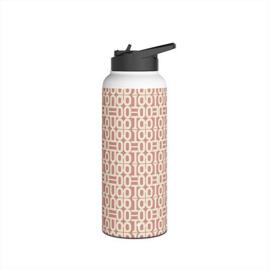 Copy of Prism Point Athletic Collection Geometric Blush Link Stainless Steel Water Bottle - Creations by Chris and Carlos