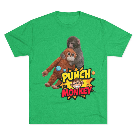 Punch the Monkey T-Shirt — Retro Comic Cartoon Monkey Graphic Tee - Creations by Chris and Carlos
