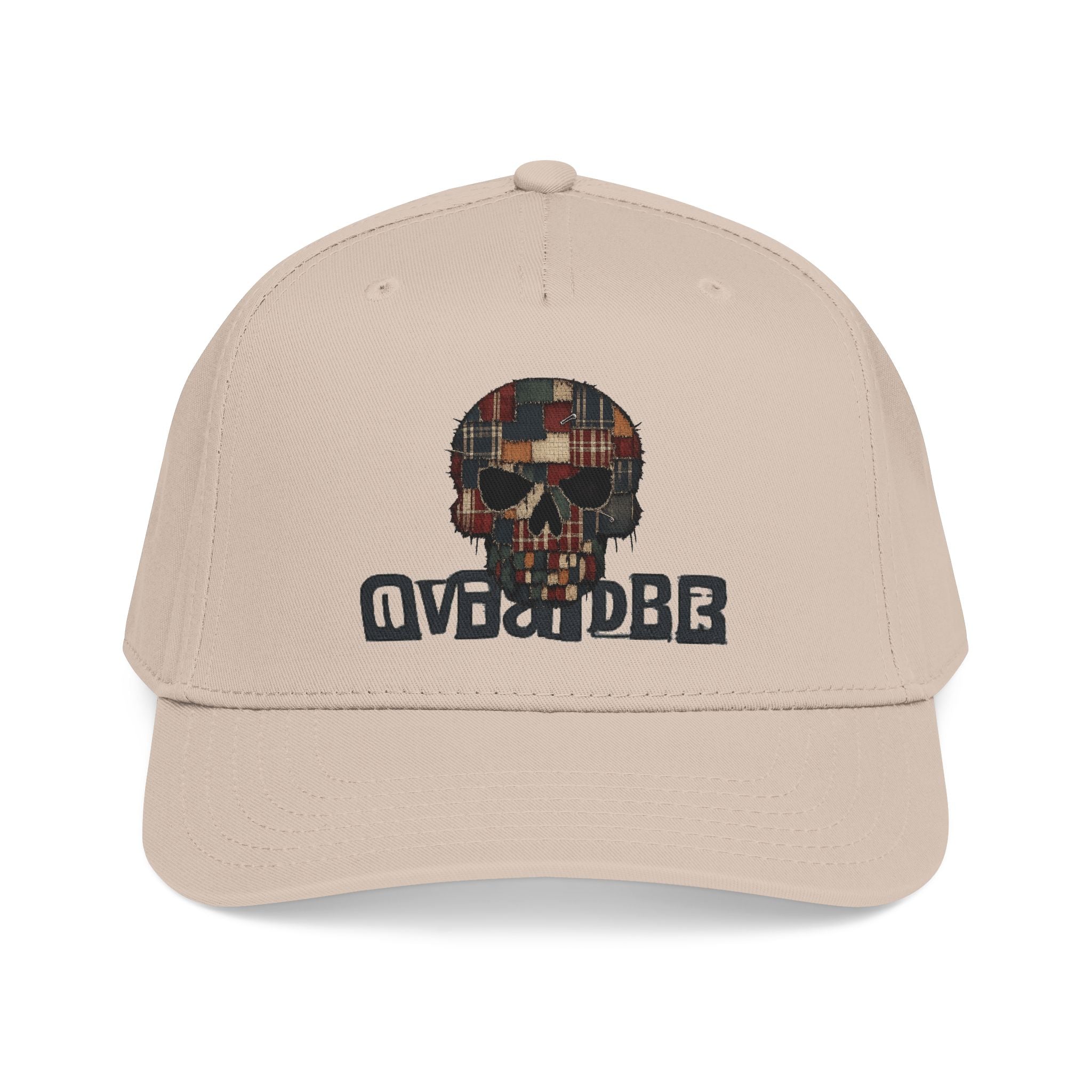Patchwork Skull Baseball Cap — Vintage Plaid Skull Embroidered Hat - Creations by Chris and Carlos