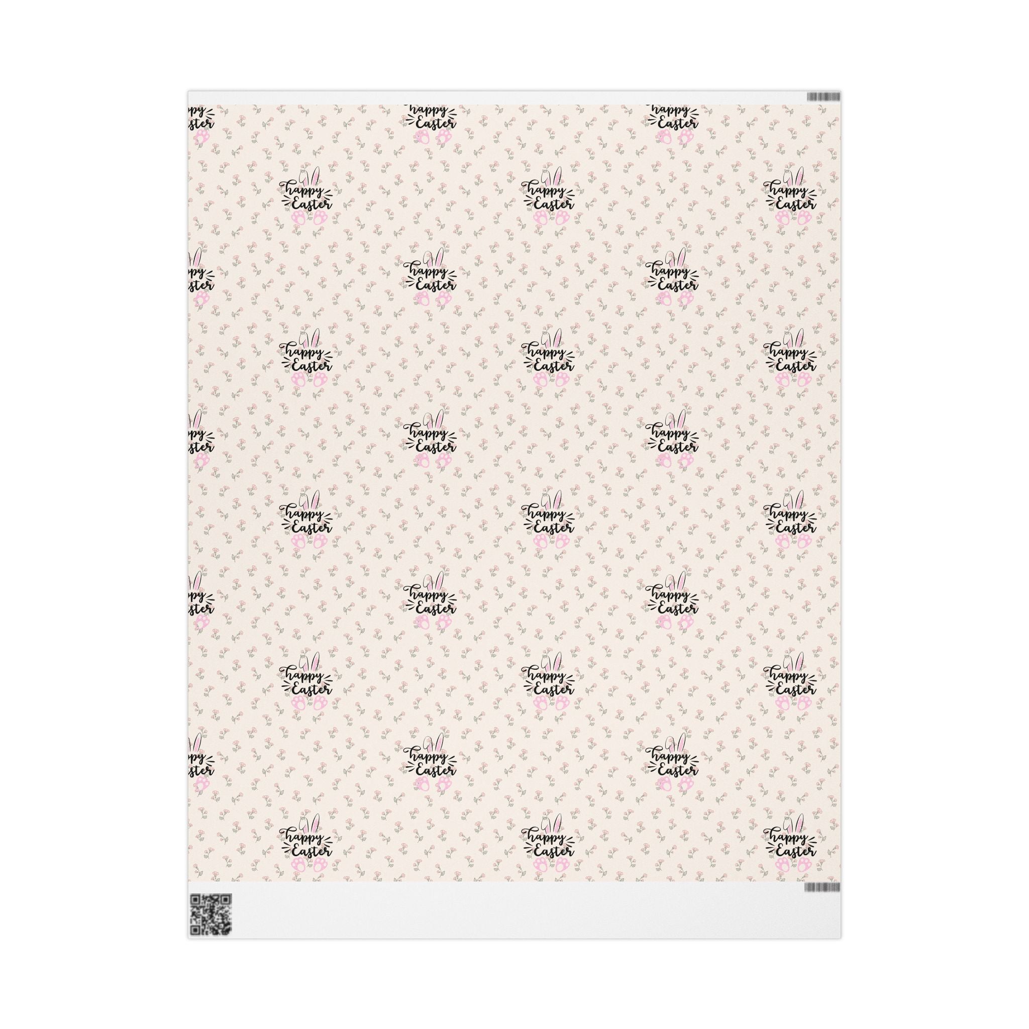 Easter Floral Mini Rose Wrapping Paper Roll — Pink Rosebud Gift Wrap - Creations by Chris and Carlos
