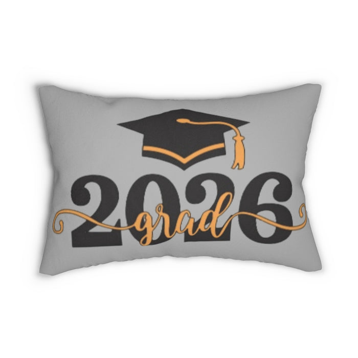2026 Grad Lumbar Pillow — Graduation Cap Decorative Throw Pillow
