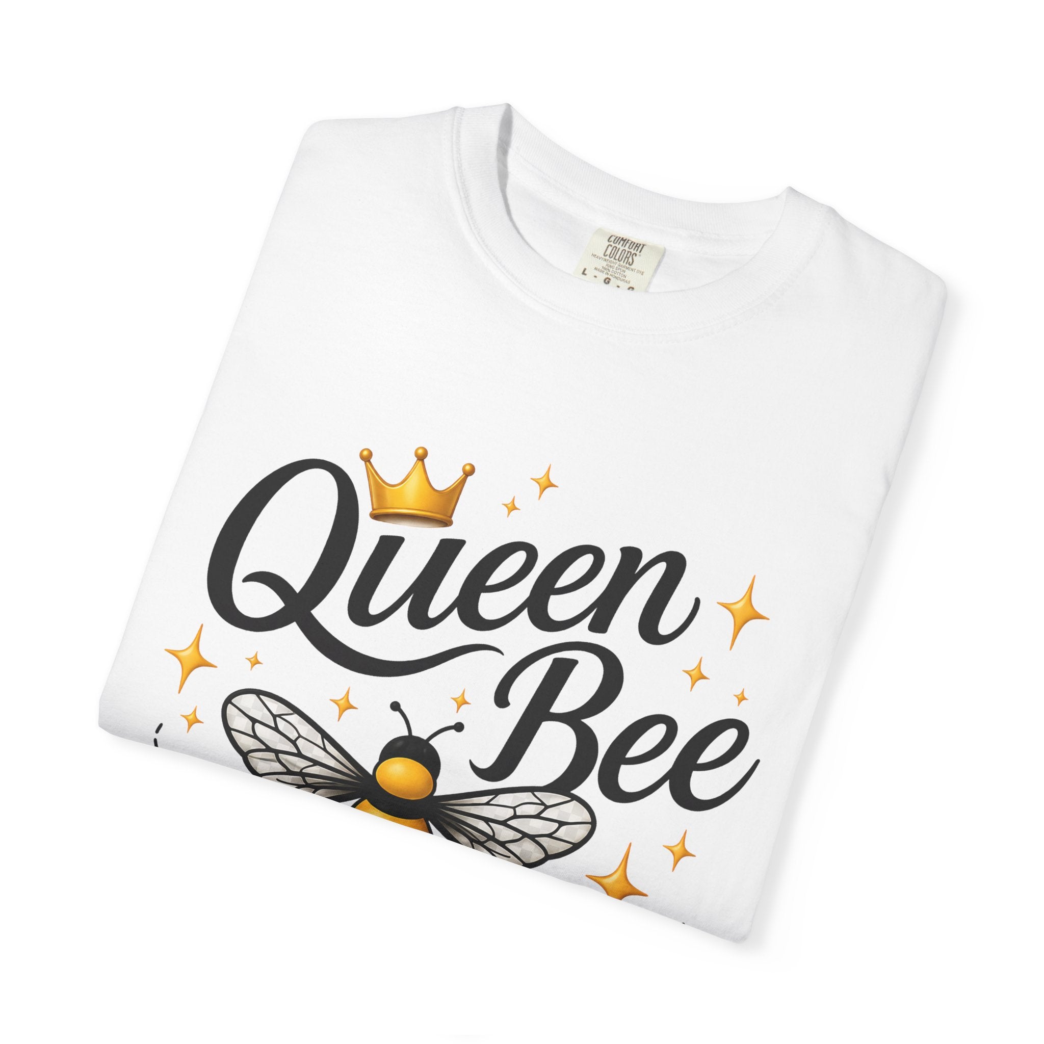 Queen Bee T-Shirt — Cute Crowned Bee Graphic Tee for Women - Creations by Chris and Carlos
