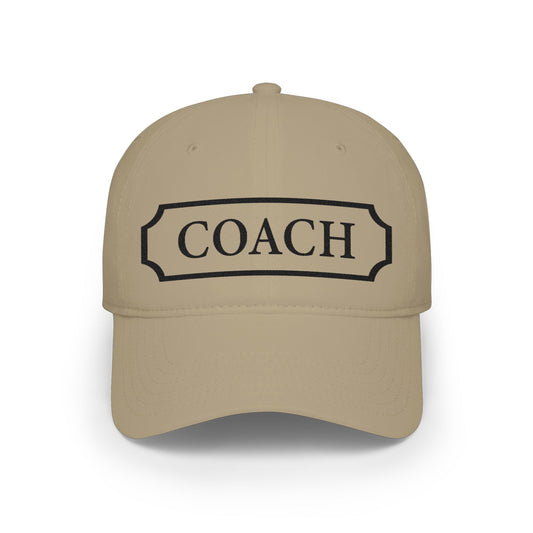 Coach Baseball Cap — Embroidered Low Profile Coach Hat for Sports Coaches & Team Gifts - Creations by Chris and Carlos