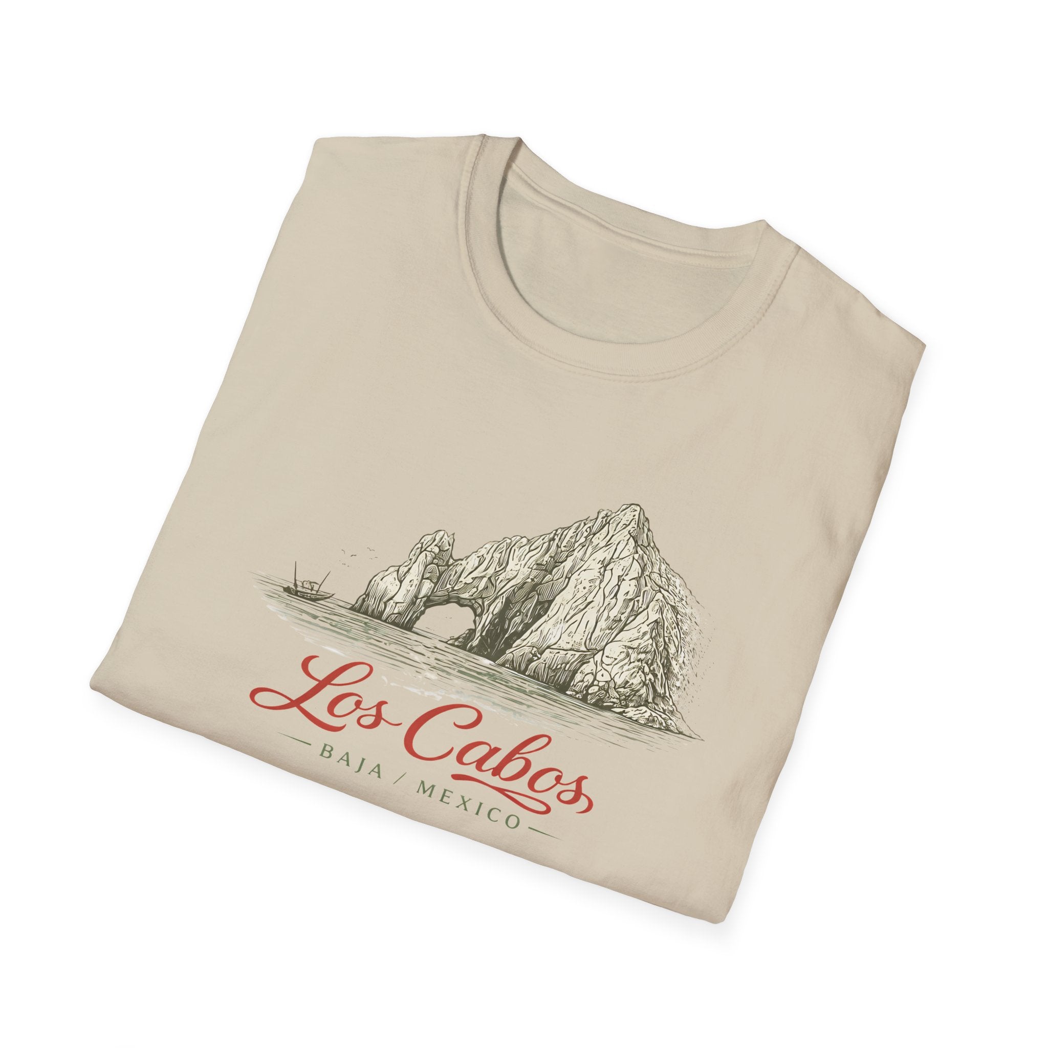 Los Cabos Mountain Illustration T‑Shirt — Retro Mexican Travel Tee - Creations by Chris and Carlos