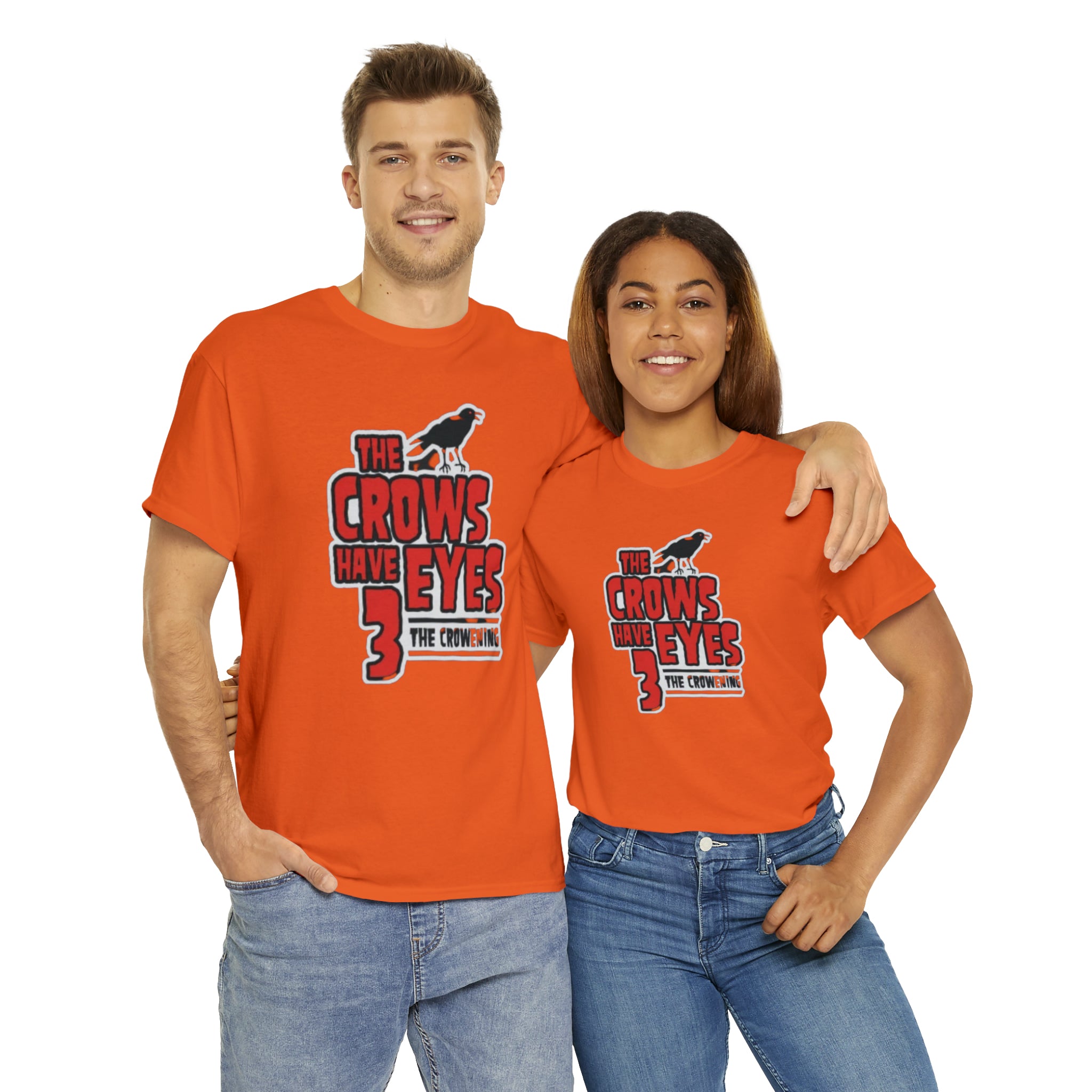 The Crows have eyes 3- Unisex Heavy Cotton T-Shirt - Creations by Chris and Carlos