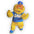 Custom Mascot Shaped Pillow — GMA Ray Mascot Personalized Plush Character Pillow (Design with 'GMA')