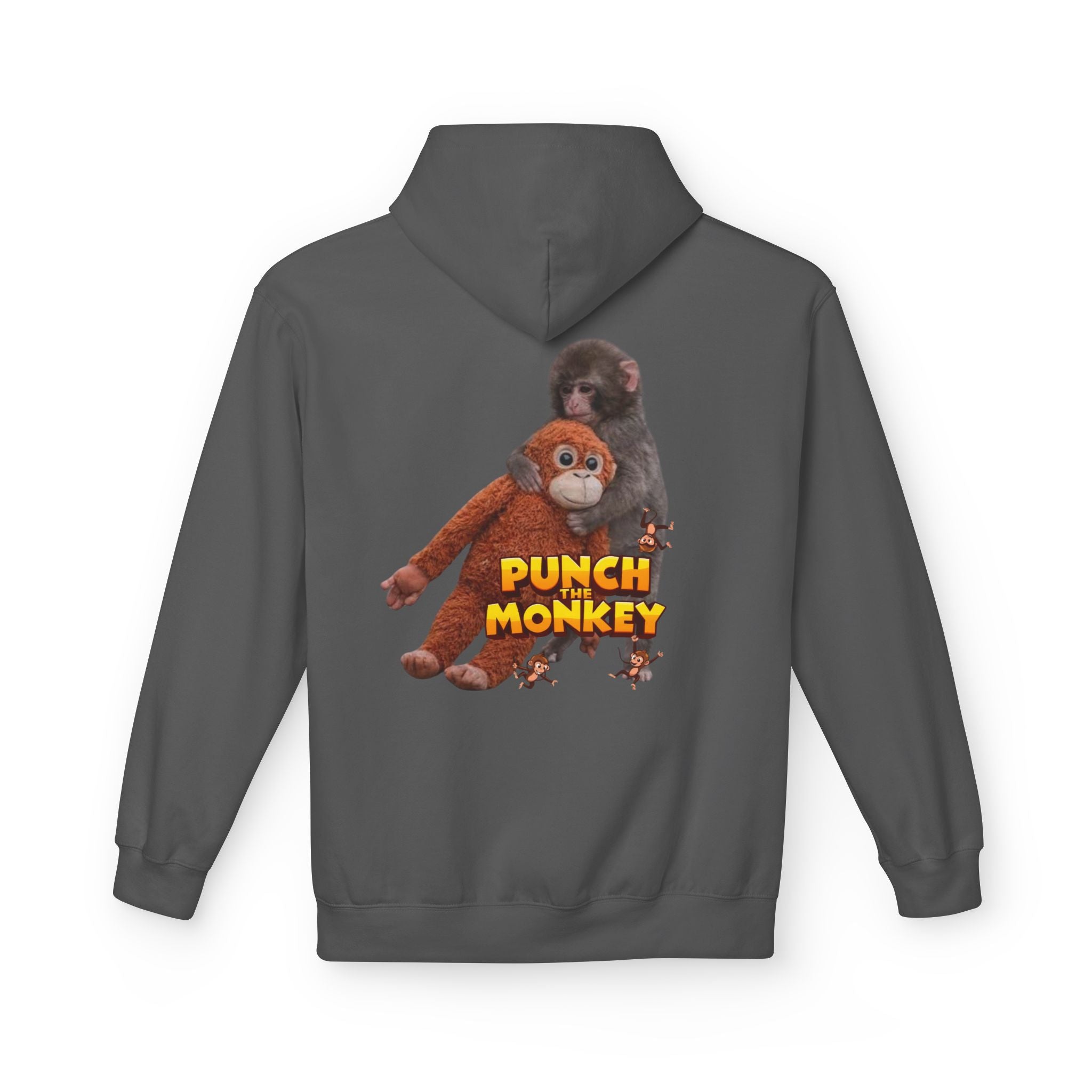 Punch Monkey Hoodie — Retro Cartoon Monkey Graphic Sweatshirt - Creations by Chris and Carlos