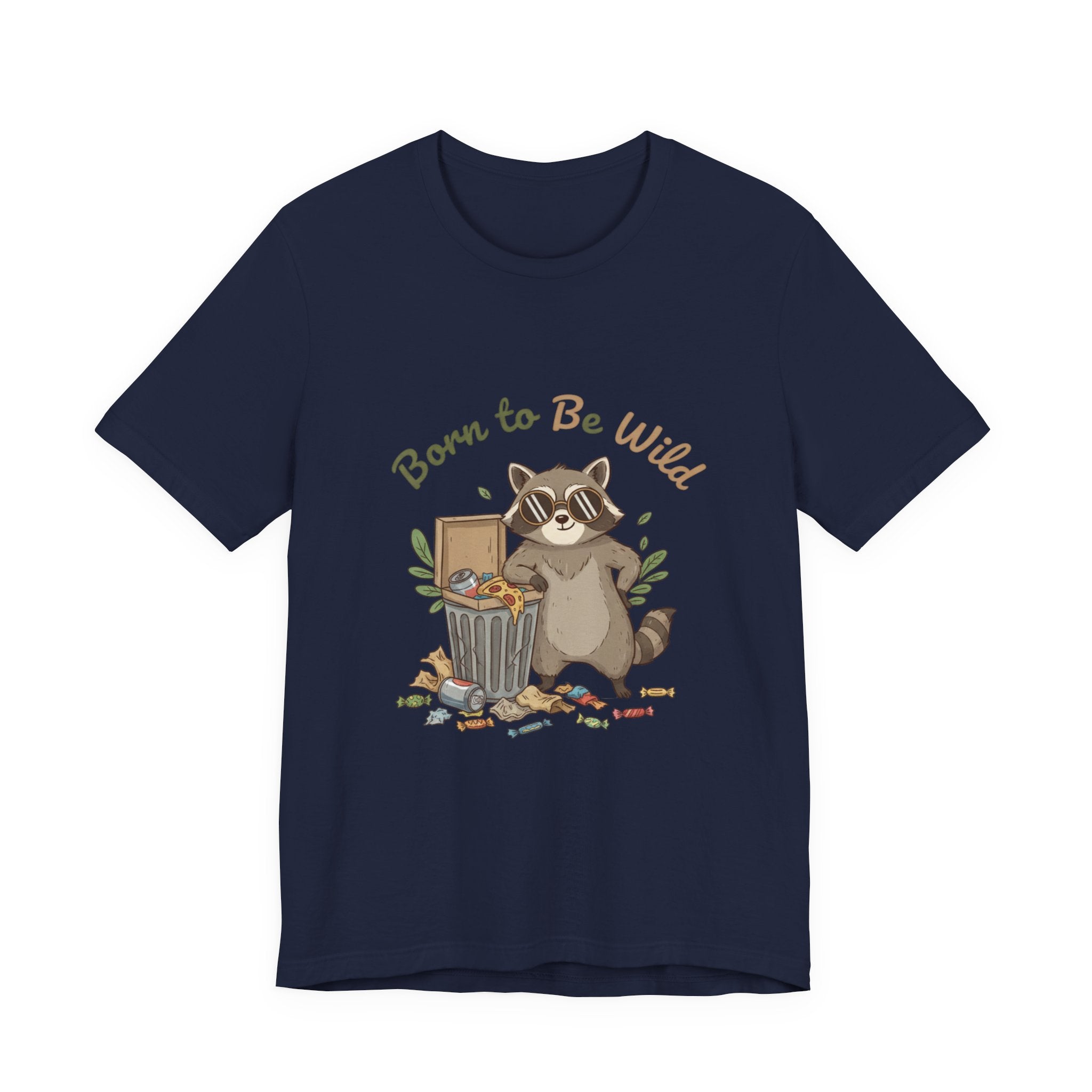 Trash Panda Raccoon Doodle Tee | goofy critter, possum art - Creations by Chris and Carlos