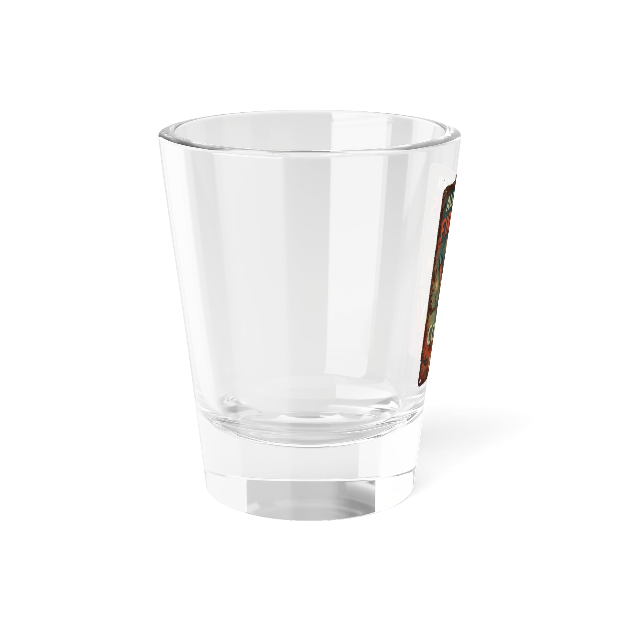 Fireworks Shot Glass — 'All American Fireworks Company' 1.5oz Vintage Patriotic Shooter - Creations by Chris and Carlos