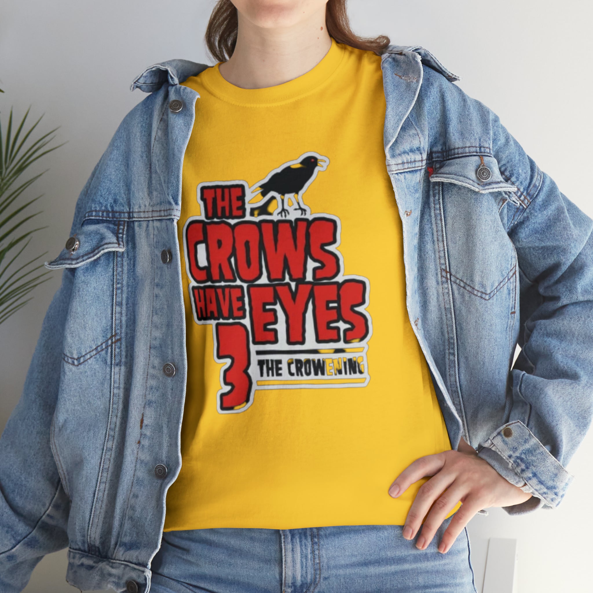 The Crows have eyes 3- Unisex Heavy Cotton T-Shirt - Creations by Chris and Carlos