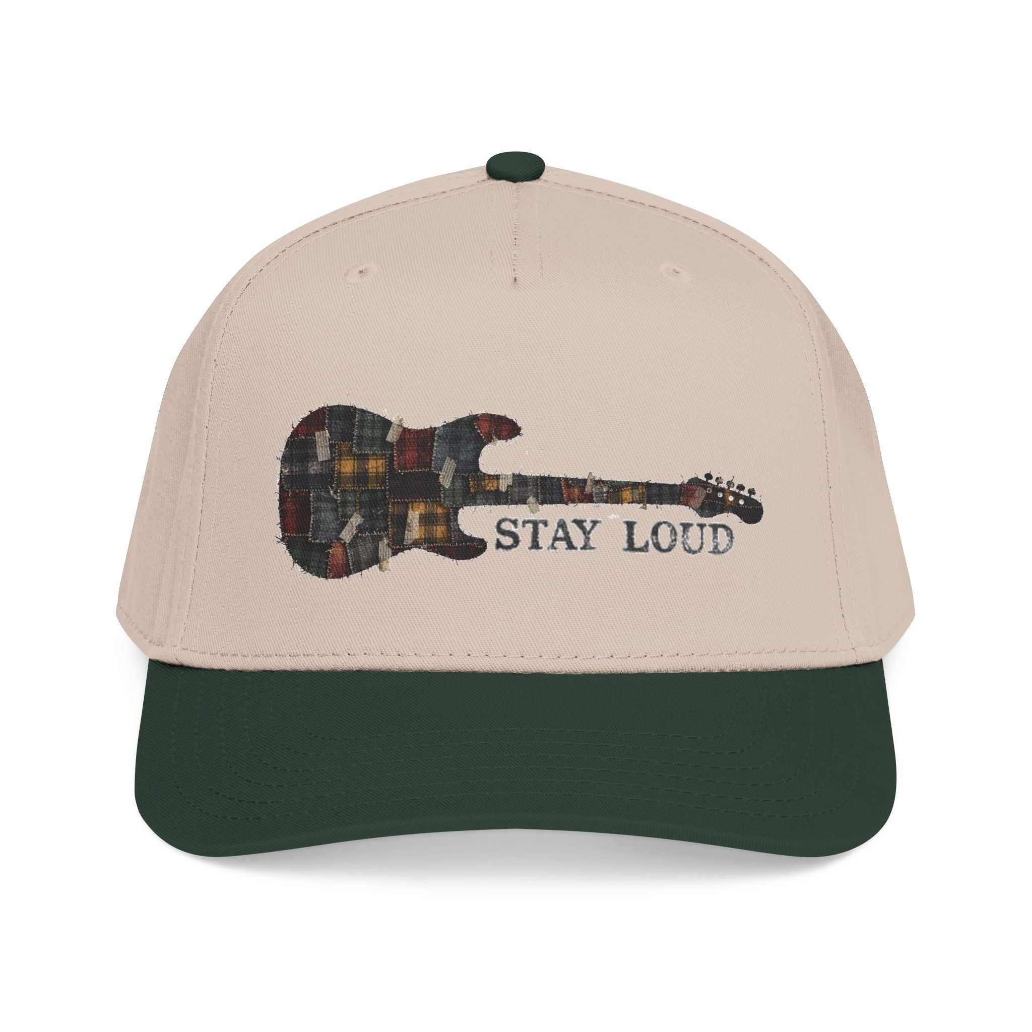 Stay Loud Plaid Electric Guitar Baseball Cap - Creations by Chris and Carlos