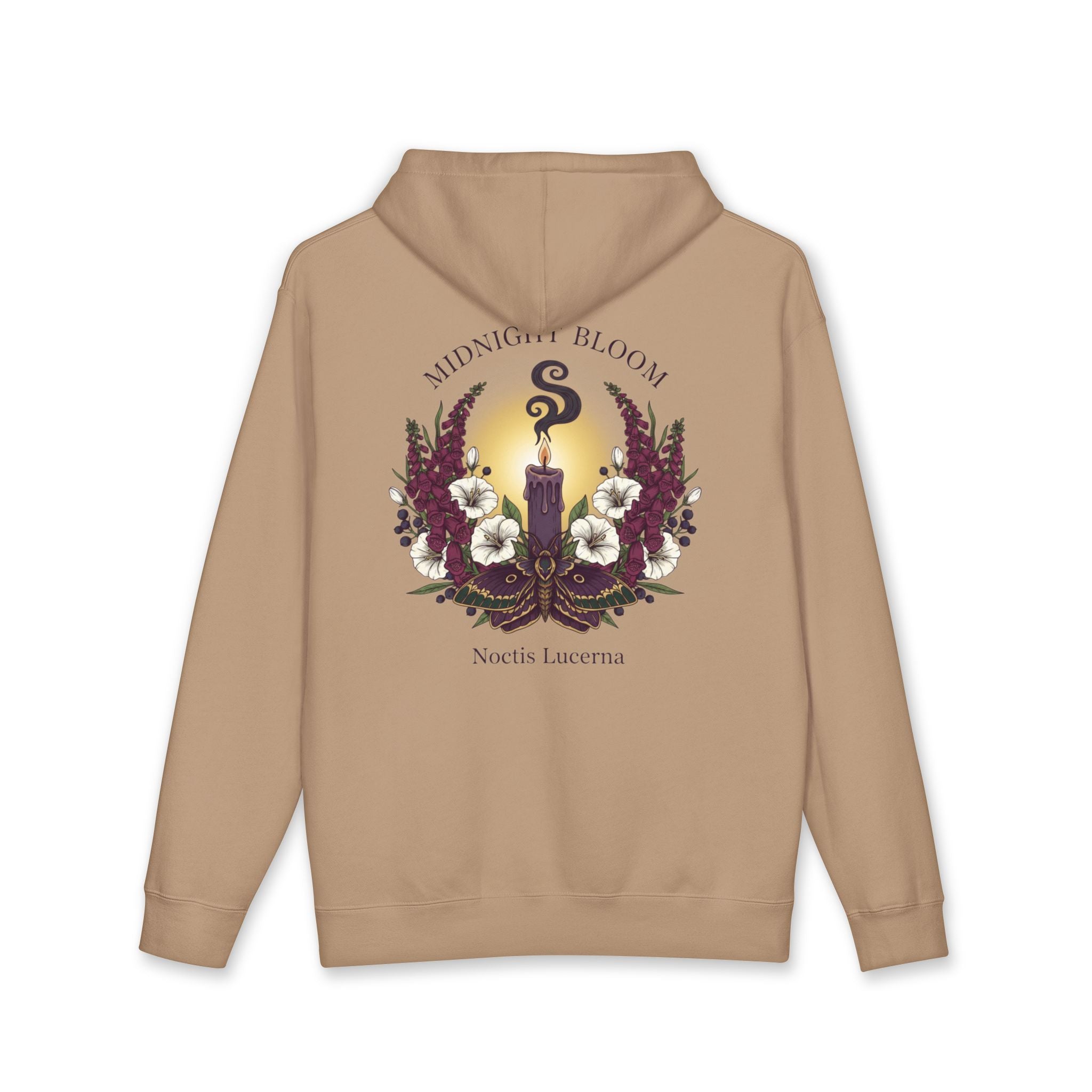 Midnight Bloom Hoodie — Gothic Floral Candle Sweatshirt - Creations by Chris and Carlos