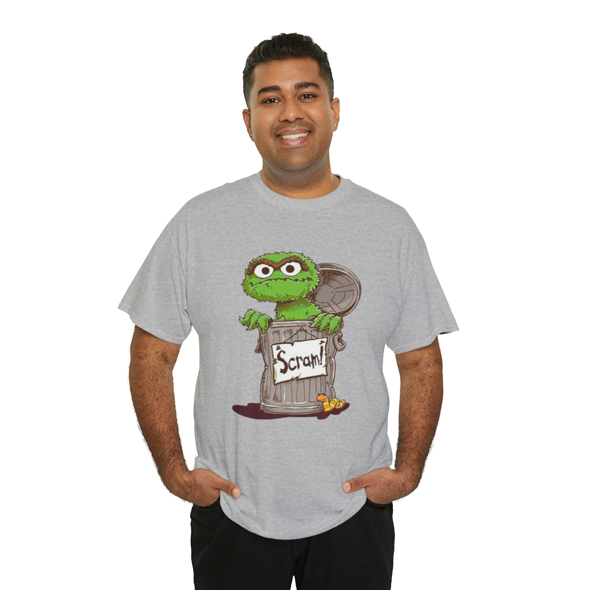 Oscar the Grouch- Unisex Heavy Cotton T-Shirt - Creations by Chris and Carlos