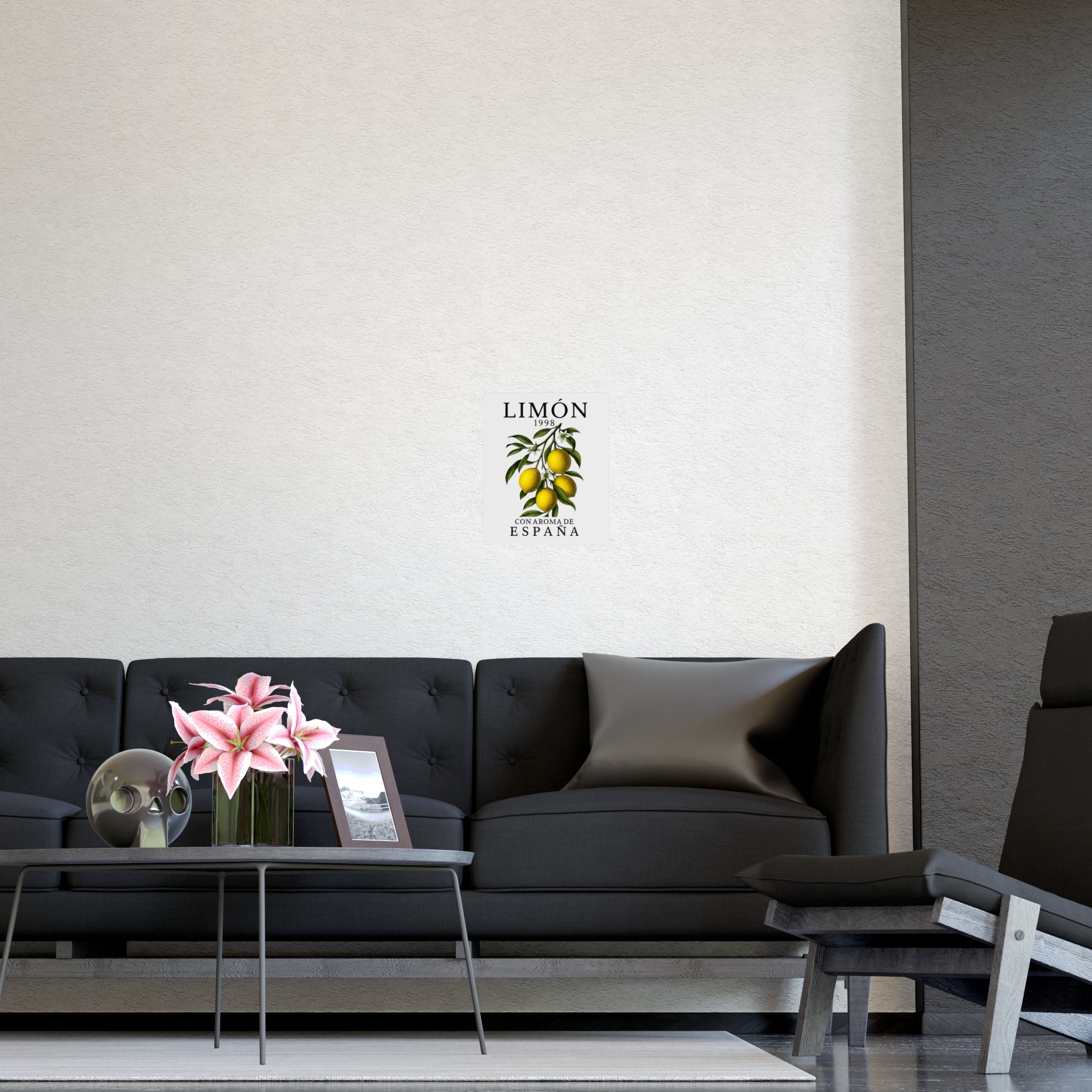 LIMÓN 1998 Spanish Lemon Botanical Poster — 'Con Aroma de España' Vintage Wall Art - Creations by Chris and Carlos