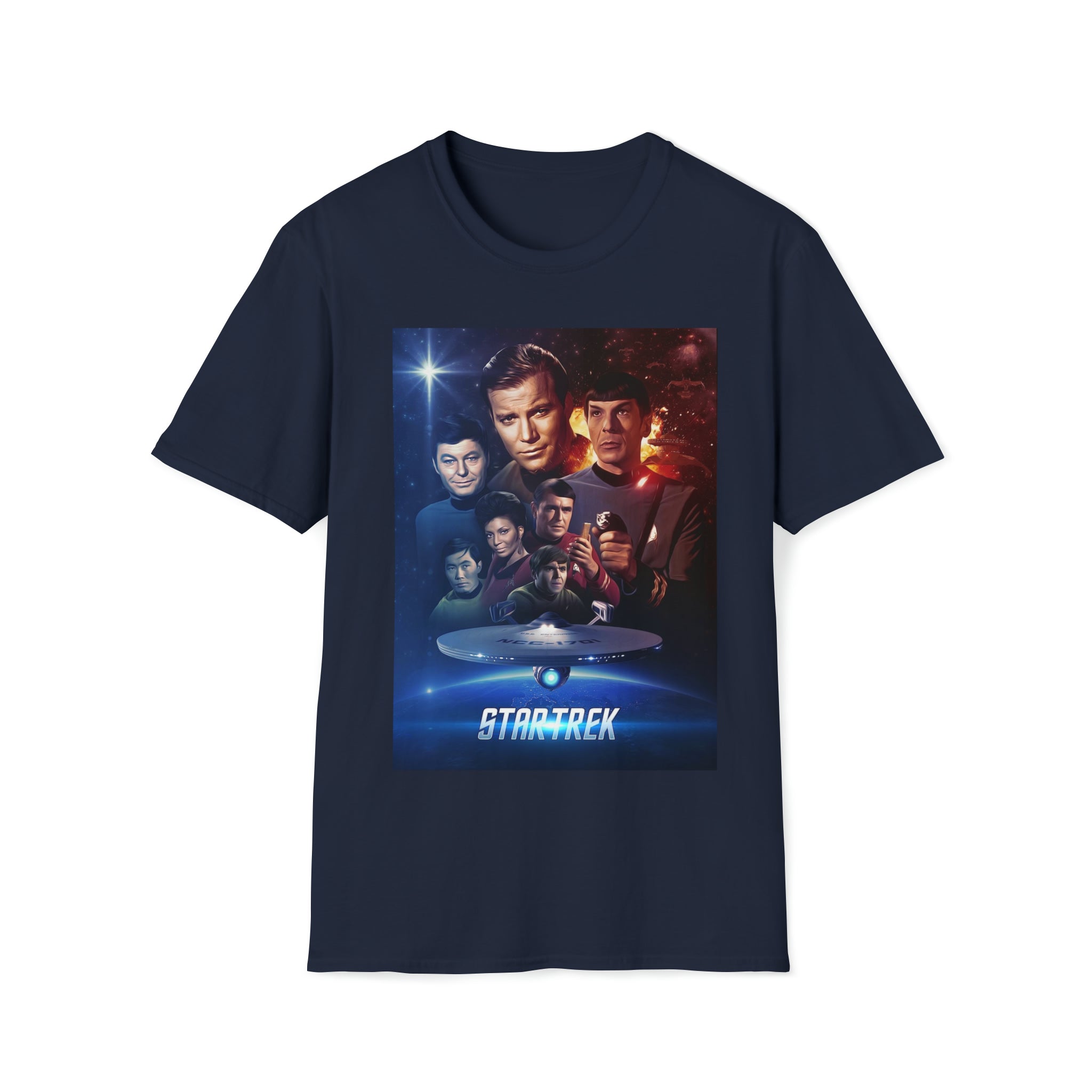 Star Trek original cast- Unisex Softstyle T-Shirt - Creations by Chris and Carlos