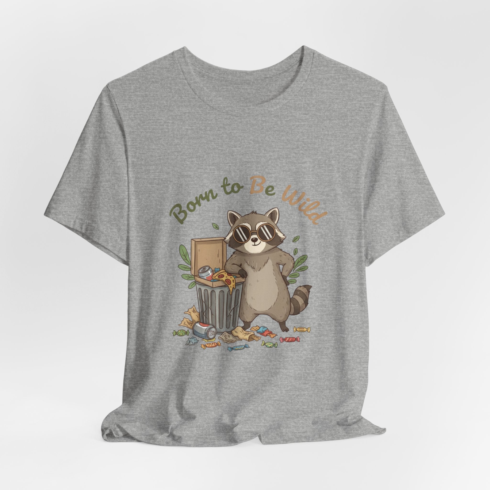 Trash Panda Raccoon Doodle Tee | goofy critter, possum art - Creations by Chris and Carlos