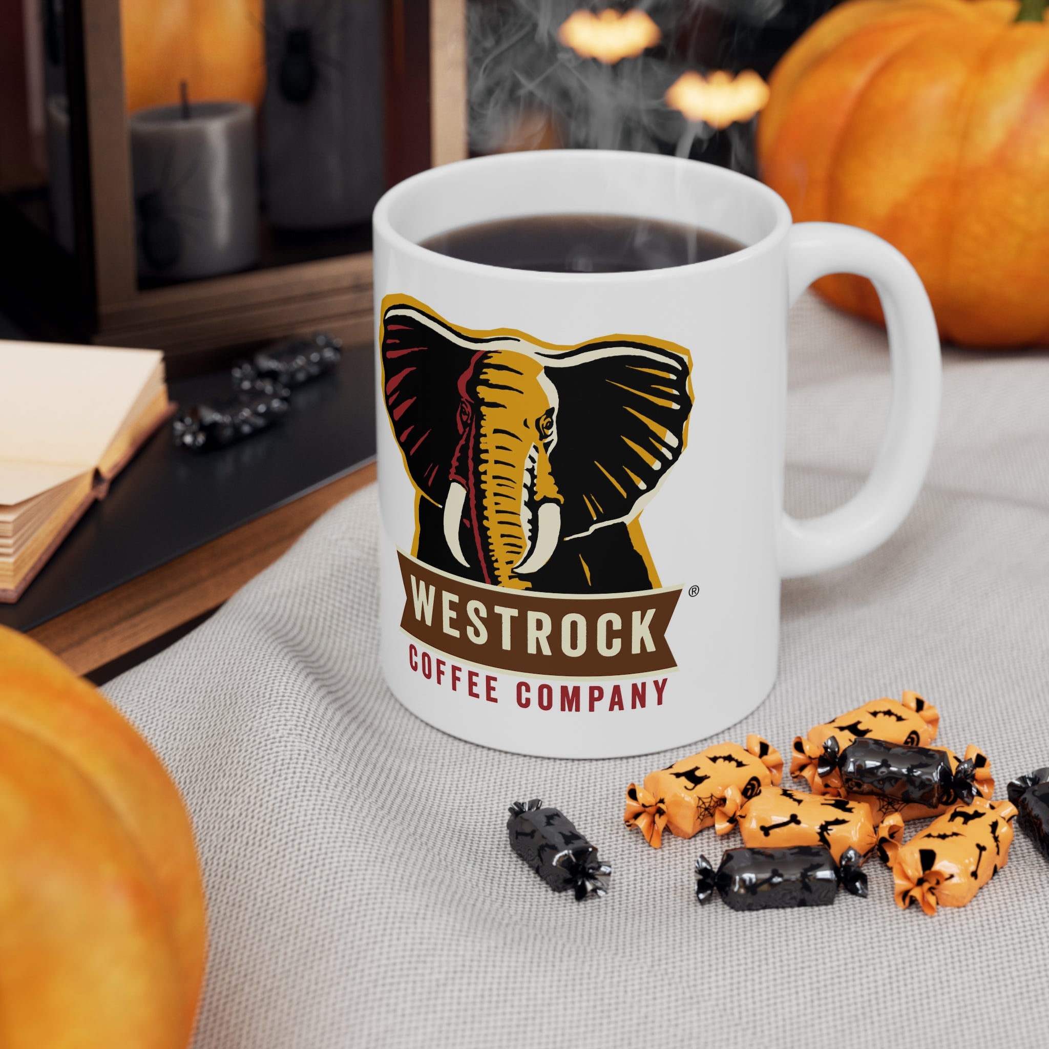 Westrock Coffee- White Ceramic Mug - Creations by Chris and Carlos