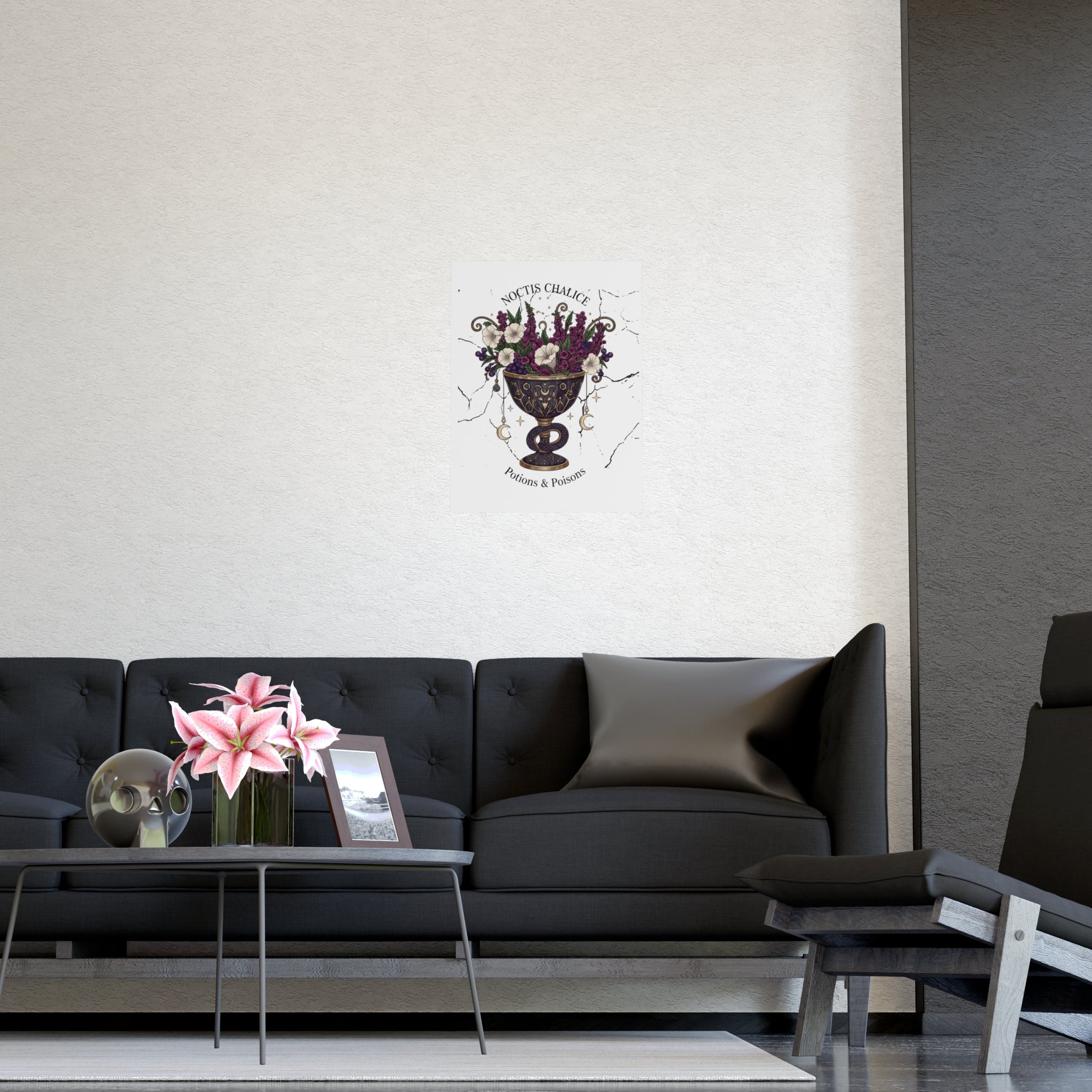Noctis Chalice Matte Poster — Potions & Poisons Floral Gothic Wall Art - Creations by Chris and Carlos