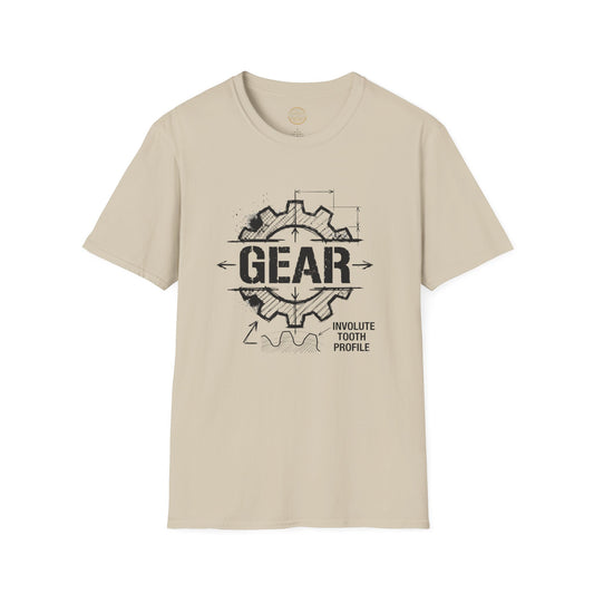 The Foundry Collective Gear Blueprint T-Shirt — Mechanical Engineering Sketch Tee - Creations by Chris and Carlos