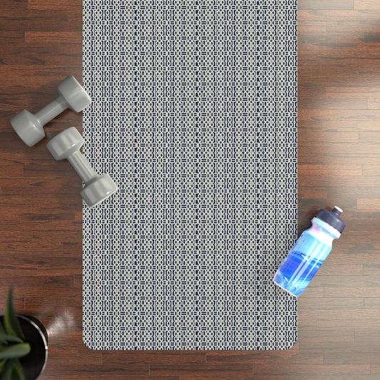 Prism Point Athletic Collection Eco Rubber Yoga Mat — Non‑Slip Reversible Grey Pattern - Creations by Chris and Carlos
