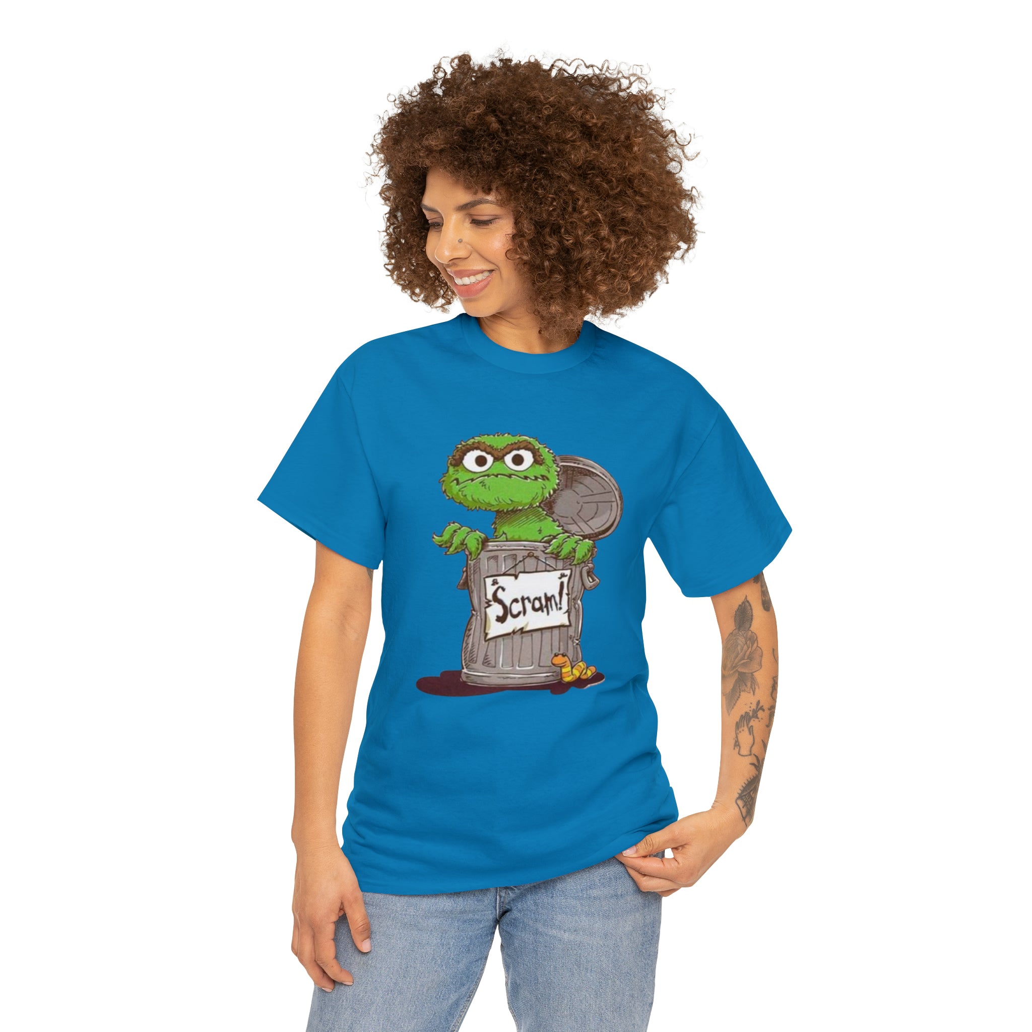 Oscar the Grouch- Unisex Heavy Cotton T-Shirt - Creations by Chris and Carlos