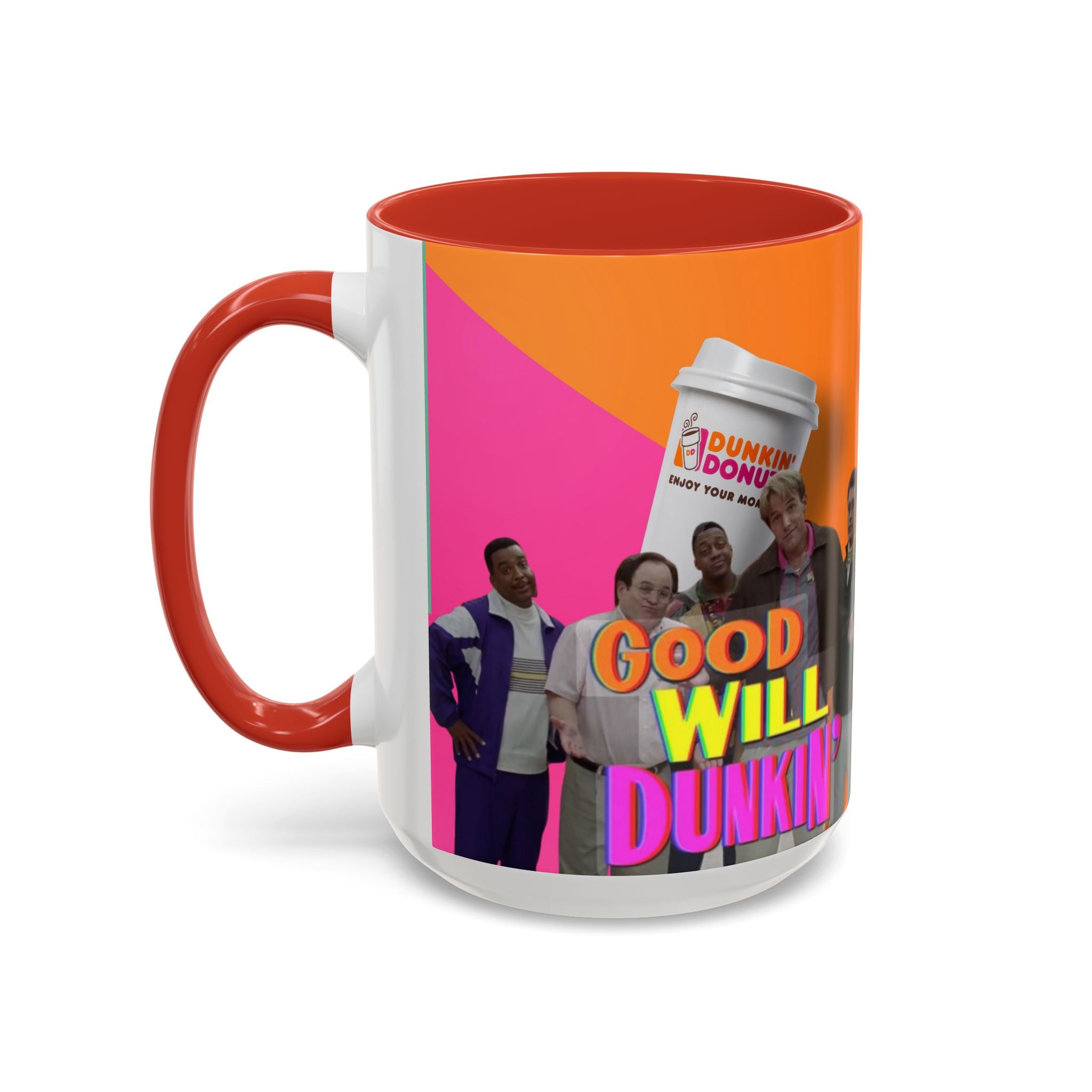 Good Will Dunkin’ Accent Coffee Mug — Funny Pop Culture Quote Coffee Cup (11/15oz) - Creations by Chris and Carlos
