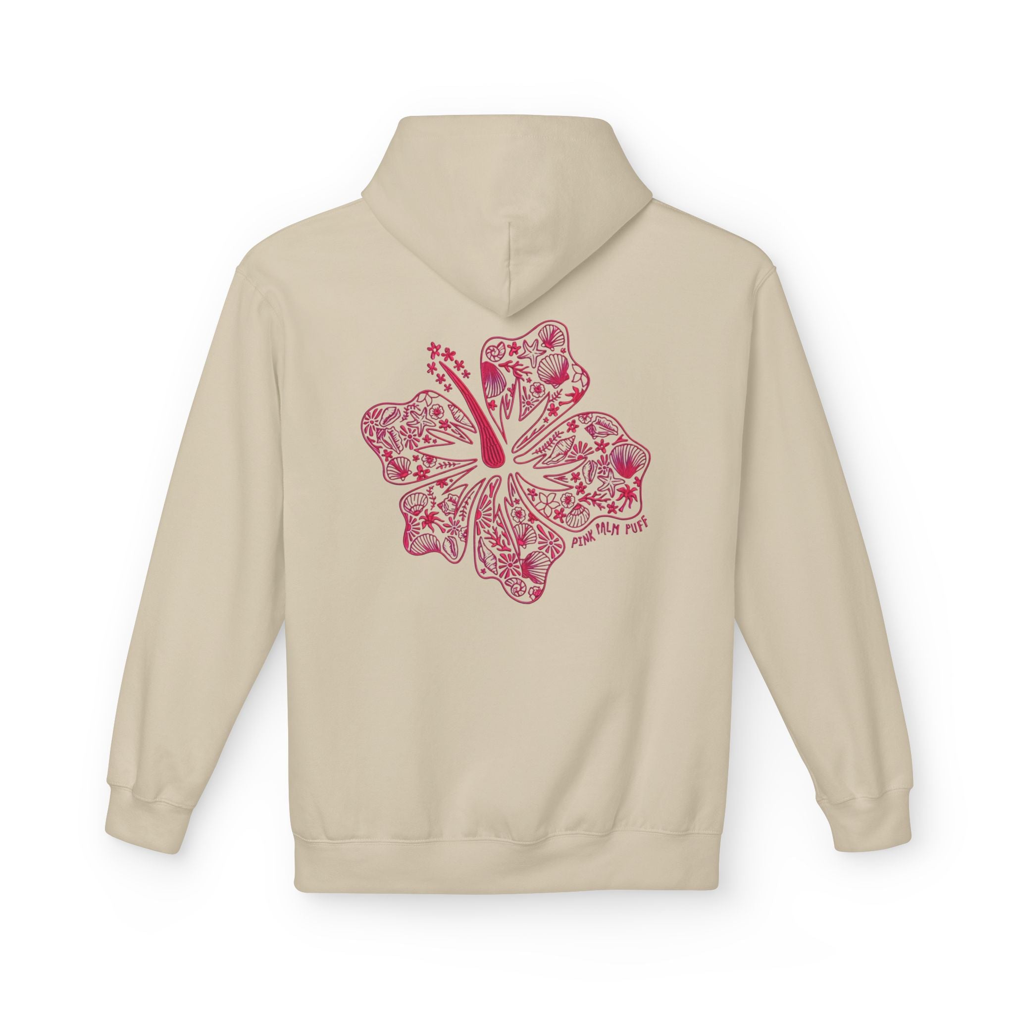 Pinkie Bluff Inspired Floral Graphic Hoodie — Vintage Botanical Note Print - Creations by Chris and Carlos