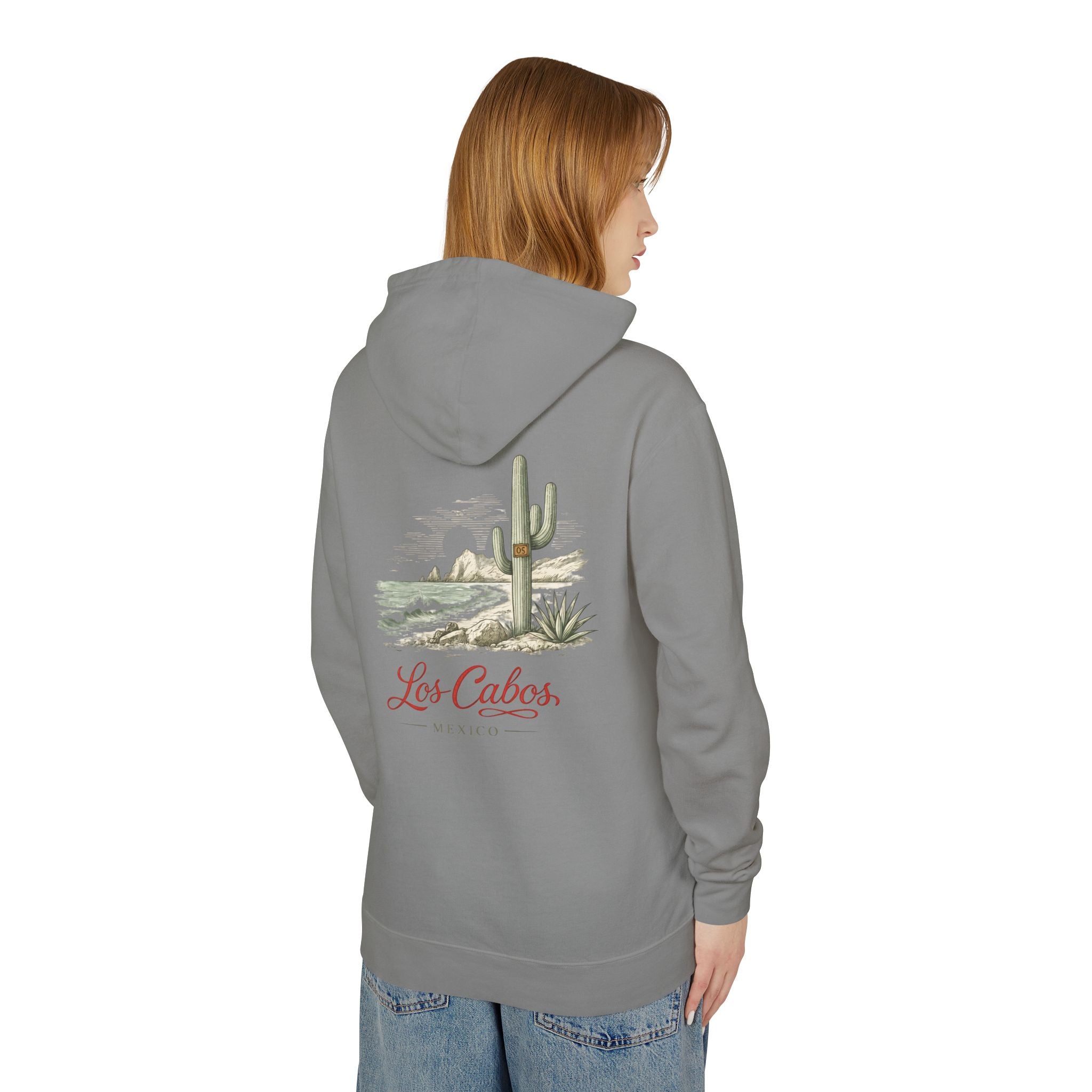 Los Cabos Desert Graphic Hoodie — Lightweight Travel Pullover - Creations by Chris and Carlos