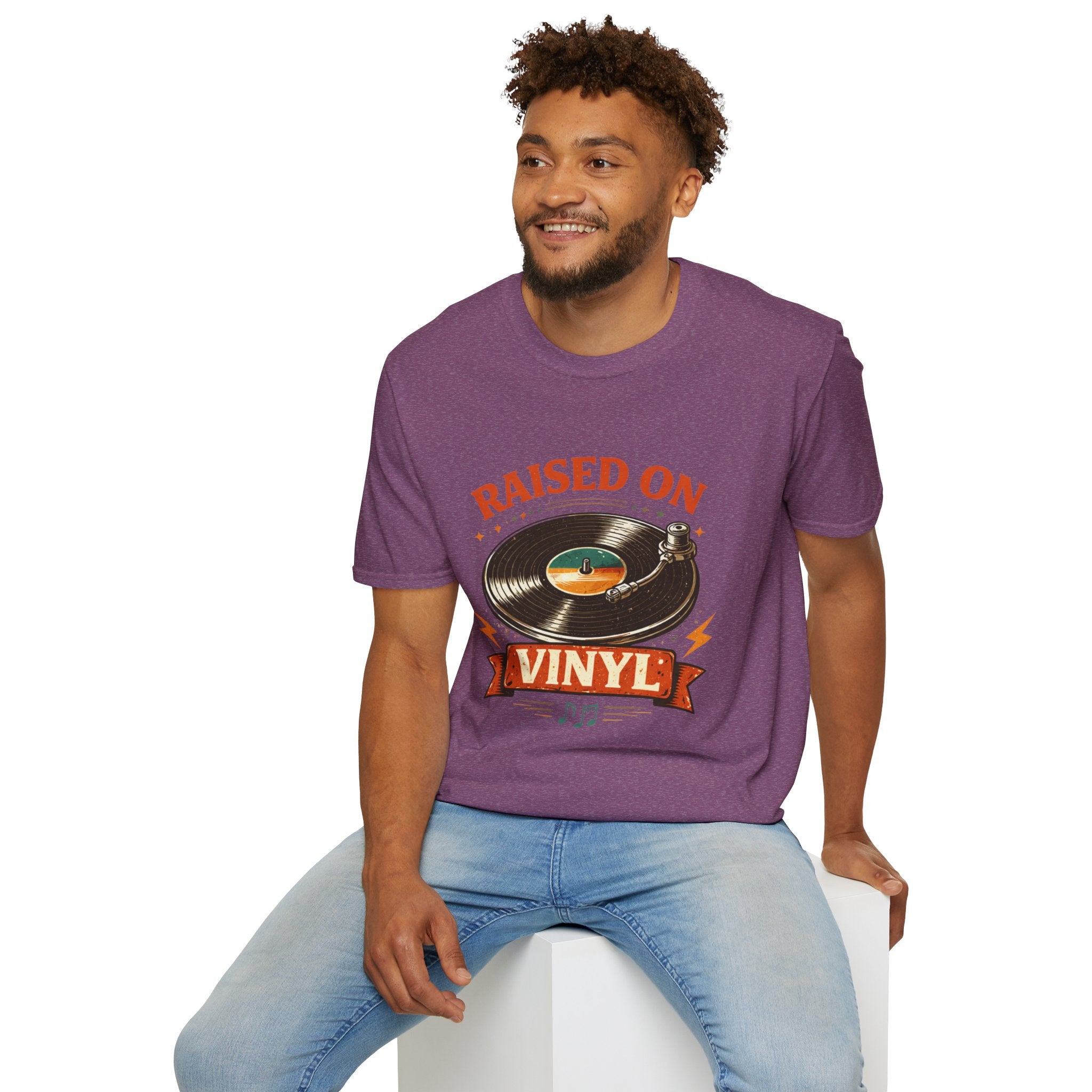 Raised on Vinyl T-Shirt — Retro Record Lover Tee - Creations by Chris and Carlos