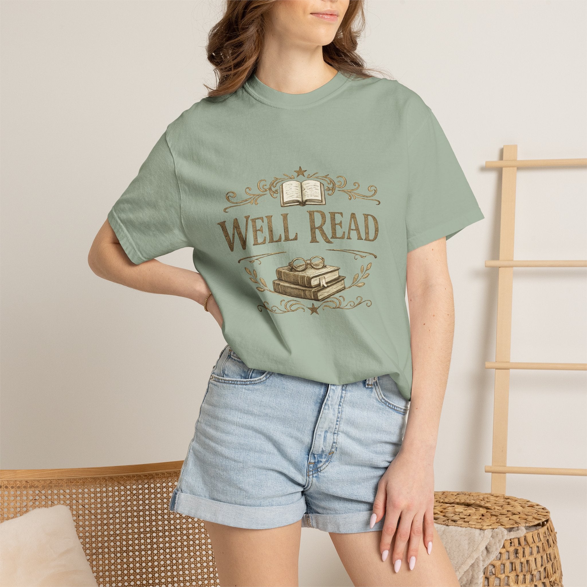 Well Read T-Shirt — Vintage Book Lover Tee - Creations by Chris and Carlos