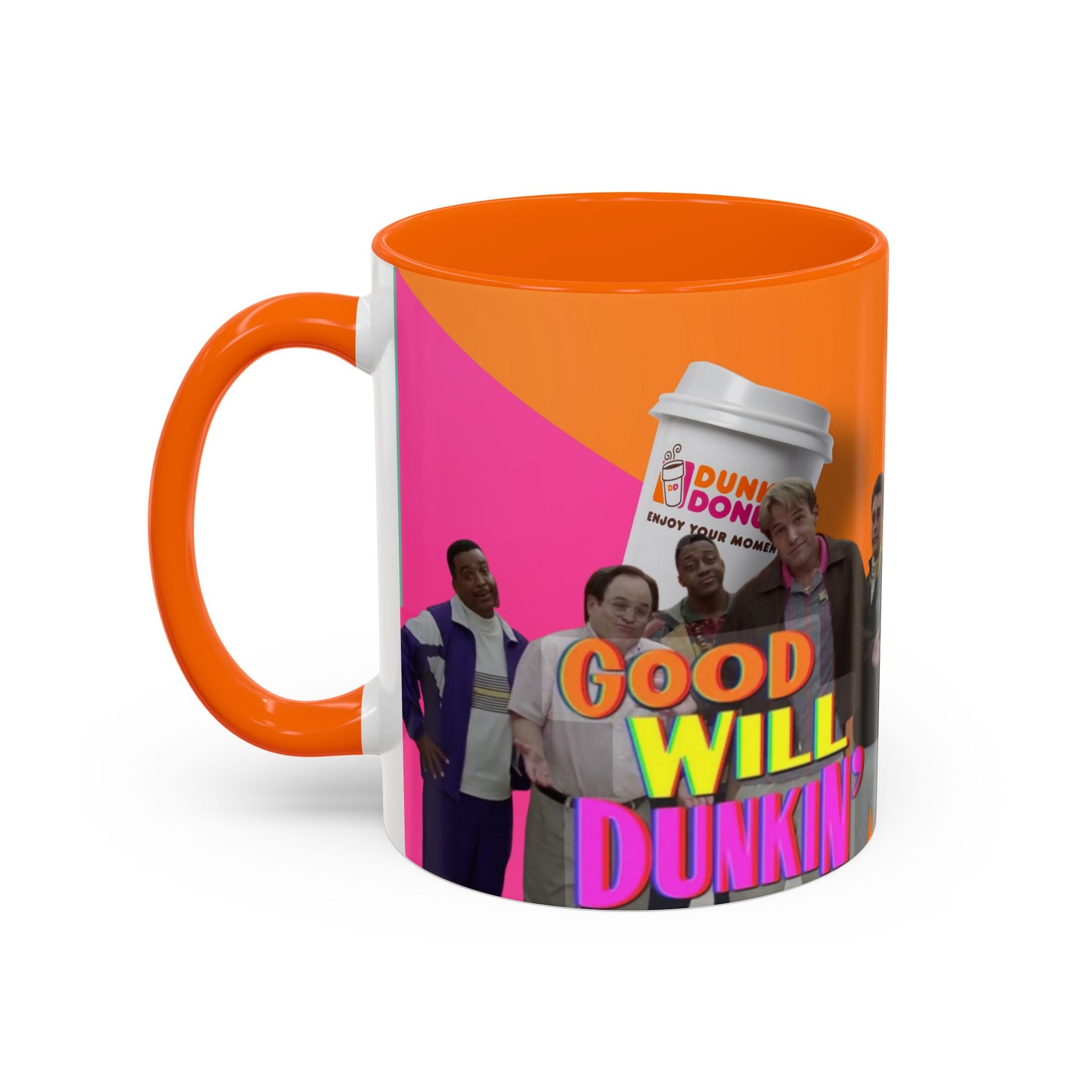 Good Will Dunkin’ Accent Coffee Mug — Funny Pop Culture Quote Coffee Cup (11/15oz) - Creations by Chris and Carlos