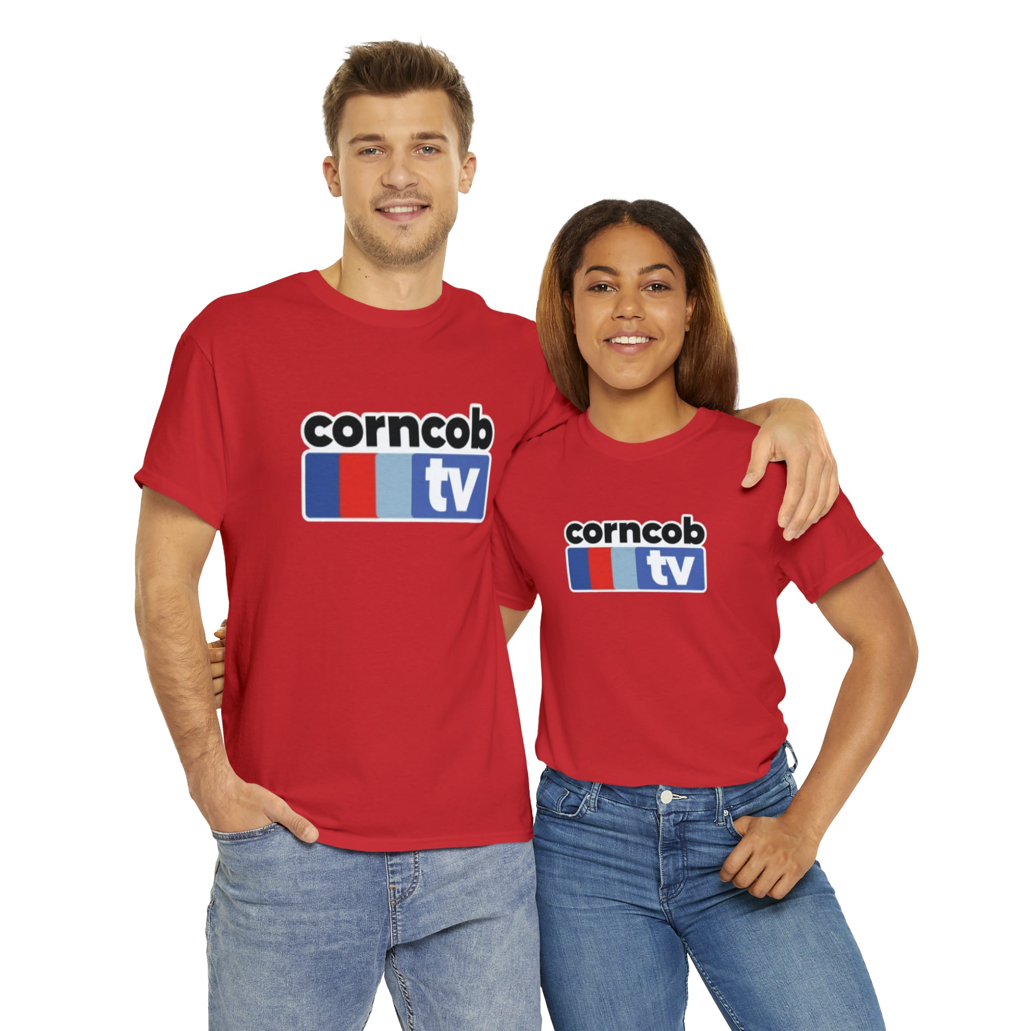 Corncob Tv- Unisex Heavy Cotton T-Shirt - Creations by Chris and Carlos