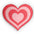 Headspace Hangs | Heart-Shaped Decorative Pillow - Retro Pink & Red Concentric Hearts