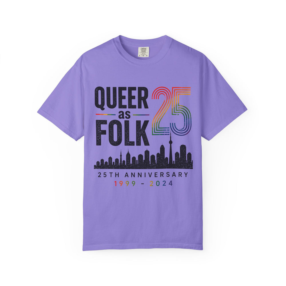 Queer as Folk 25th Anniversary T-Shirt — 'Queer as Folk 25' Skyline Tee (1999–2024)
